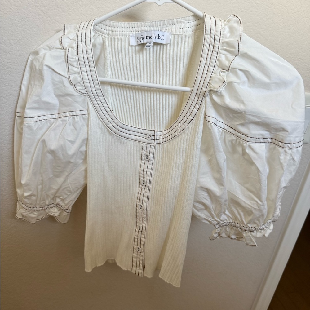 Sofie the label Cream Puff Sleeve Top